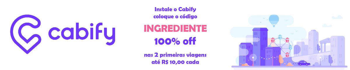 ingrediente_vez's tweet photo. Instale o Cabify, coloque o código INGREDIENTE e tenha 100% off nas 2 primeiras viagens até R$ 10,00. #codigocabify #promo #cabify #codigo #chuva #BR #codigocabify #off #desconto #masterchef #juntospelamobilidade https://t.co/0N8acoAB6Q