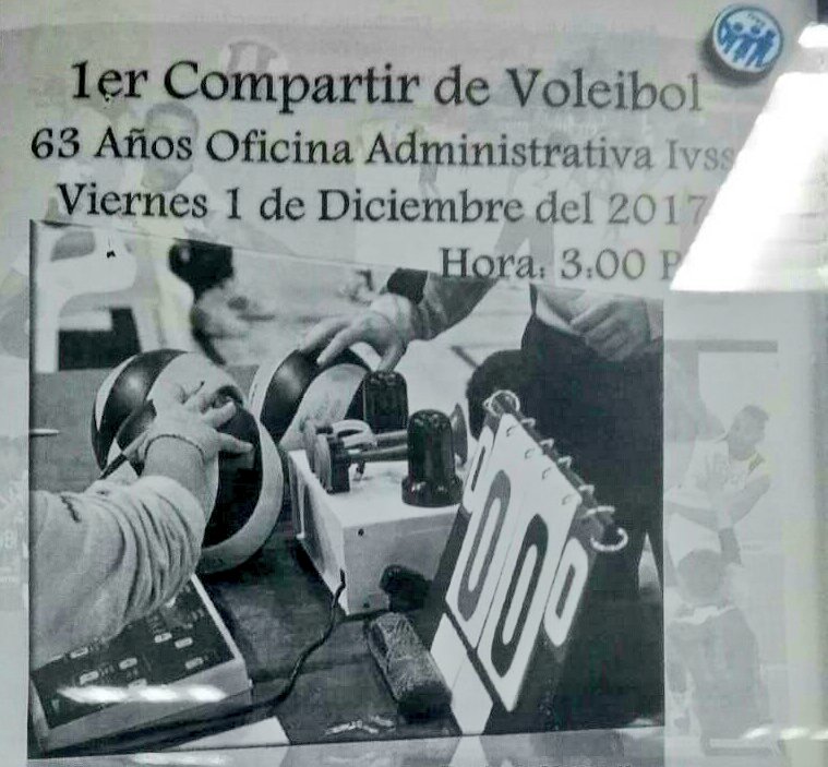 ivssmcbo's tweet photo. Hoy #1Dic tendremos compartir de voleibol fomentando el bienestar integral de nuestros trabajadores. Somos #GenteIvss https://t.co/NQlBPChcWe