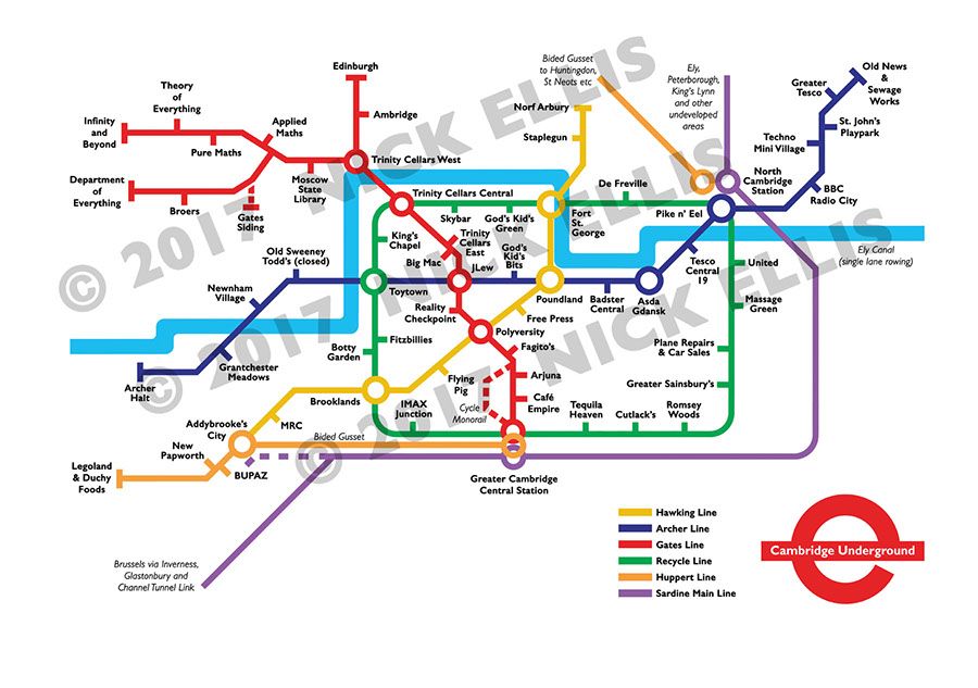 BeezerCards's tweet photo. Are you looking for a funky birthday gift for a friend who likes a bit of politically incorrect humour? Have a look at the Cambridge Underground print. https://t.co/xt7bx4HTb0