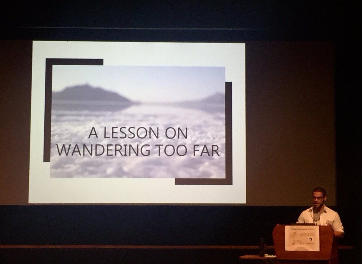 ZiaSca's tweet photo. Gonçalo Costa at #2017YSF @SystAssn re: the quest for Tettigettalna. https://t.co/pWLwZxjel5