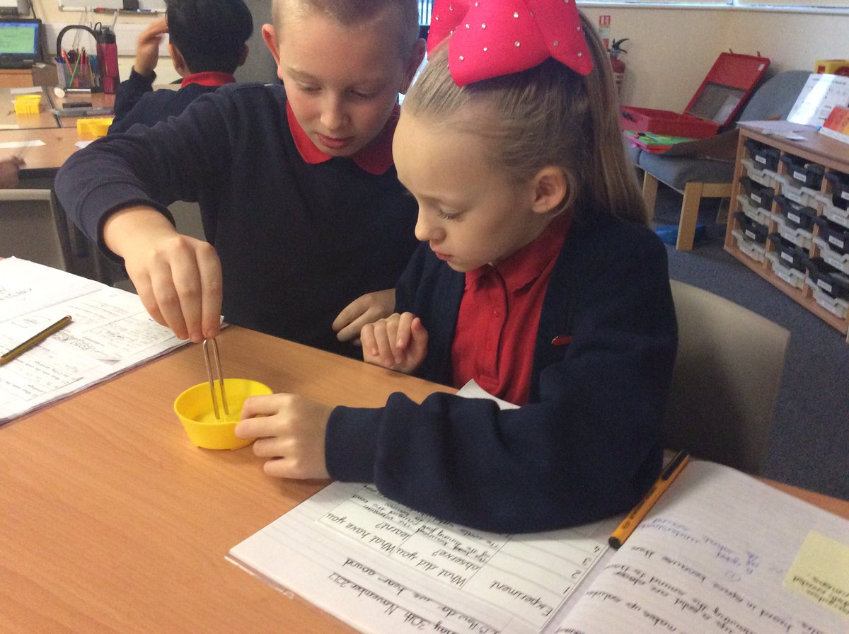 WBJYear6's tweet photo. @WBJJuniorSchool Our sound lessons have been full of mini experiments this week. #wbjscience https://t.co/iaL4sKvsAj