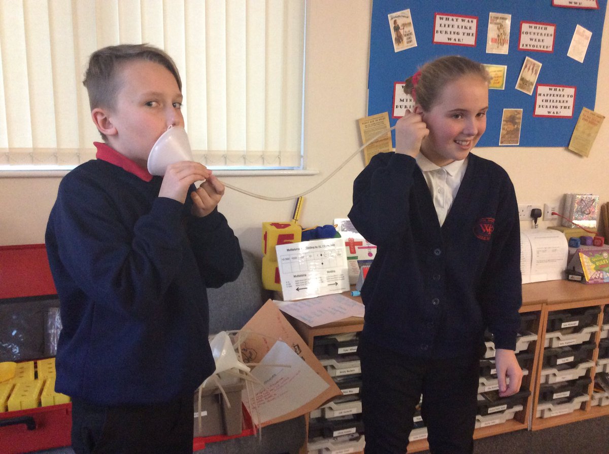 WBJYear6's tweet photo. @WBJJuniorSchool Our sound lessons have been full of mini experiments this week. #wbjscience https://t.co/iaL4sKvsAj