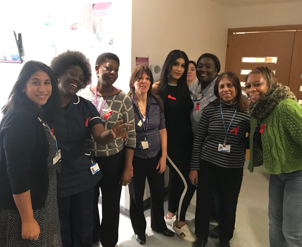 BartsHealthHIV's tweet photo. Some of our lovely team @WhippsCrossHosp. The department have been running #HIV awareness sessions for staff during HIV testing week recently. https://t.co/Z8Sm2VEKys