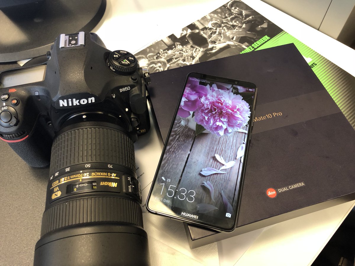LamHua's tweet photo. Du beau matériel à venir en test pour @LeJDHardware : @NikonFR #D850 et @HuaweiMobile #MatePro10 https://t.co/oHG7XurWDY