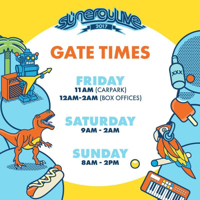 The day has finally arrived! See you at Anura Wine Estate for an amazing weekend 🙌🌴 Tickets available at the gate at these times. More Info: synergylive.co.za Buy tickets: goo.gl/Z7Fkiw ⚡️