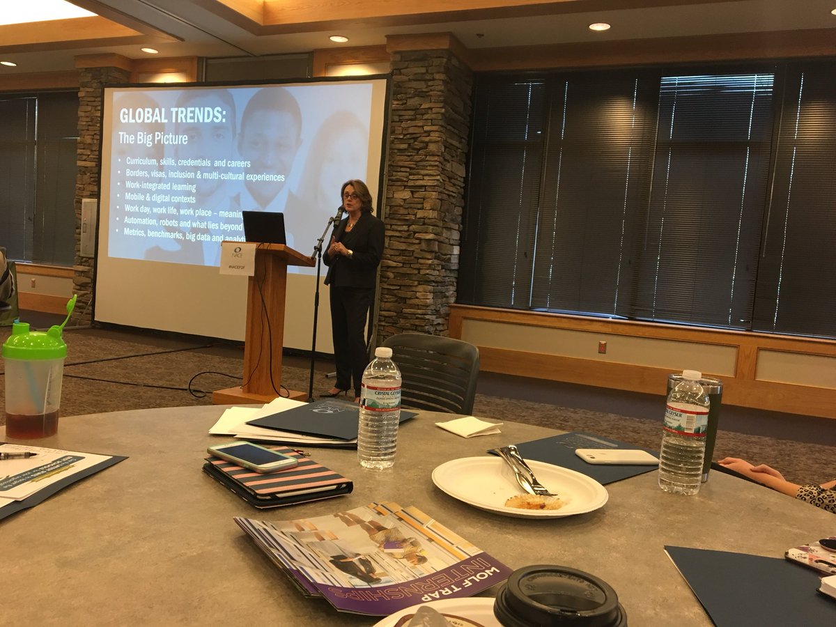 GWMarvaGumbsJen's tweet photo. Recruiting trends of the futureNACE Face to Face at Wolf Trap, Vienna, VA #NACEF2F https://t.co/MLr90ErSUm
