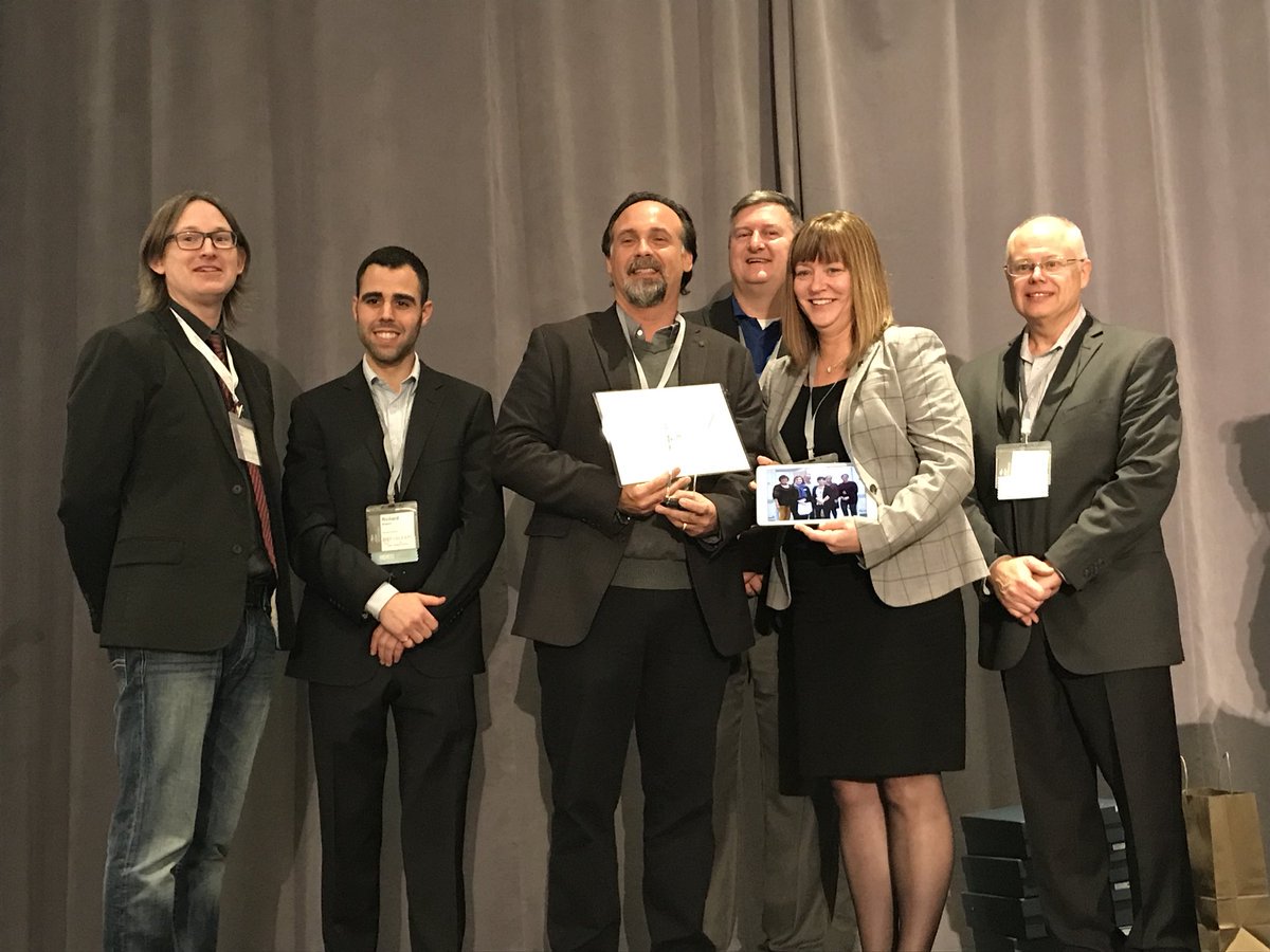 Dal_OT's tweet photo. Congrats to DAL’s Stroke IPE Team including @Dal_OT's
@DEMacKenzie1! Diane accepted the 2017 SIM Innovator Award on behalf of the team last night @ #SIMExpo2017 @DalHealth @DalMedSchool #dalPE #DalProud https://t.co/w3aFqmGGMf