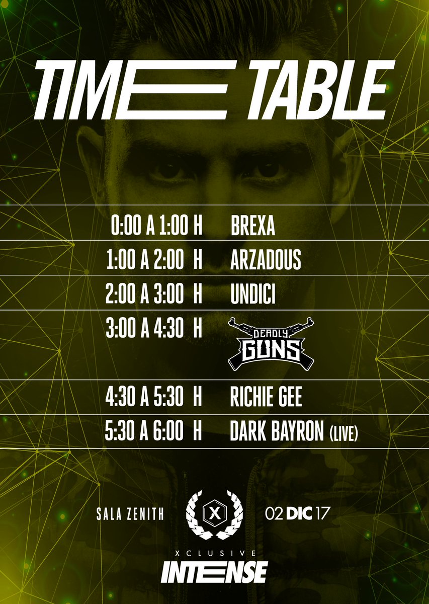 crewmusicmd's tweet photo. HORARIOS @IntenseClubHard 

Sábado en Sala Zenith.

https://t.co/0BHsYFPPu0 https://t.co/gMk0B85Yki