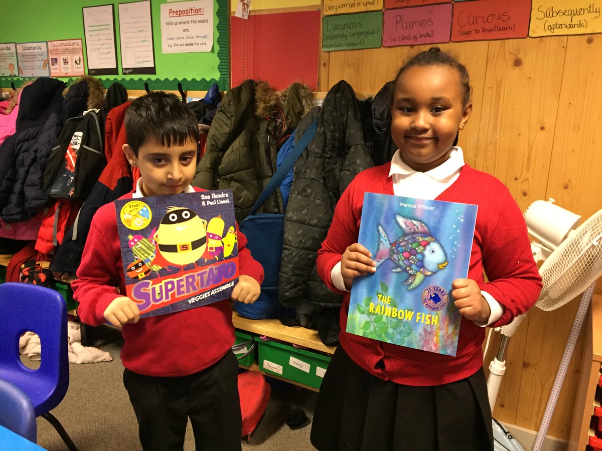 Look... we've had a visit from the book fairy! ✨ <a href="/CliftonPrim/">CliftonPrimary</a> @MissBeavan "I love this book!" "This book looks like it will be funny!"