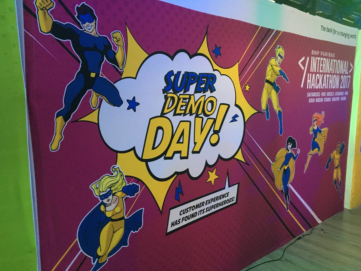 BNPParibas's tweet image. The grand finale of the #InternationaHackathon is about to begin! #SuperDemoDay