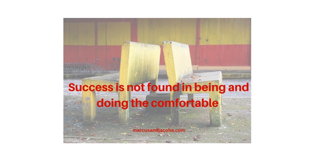 Discomfort in a venture means there's a good chance you are growing and developing #Success #ChallengeYourself