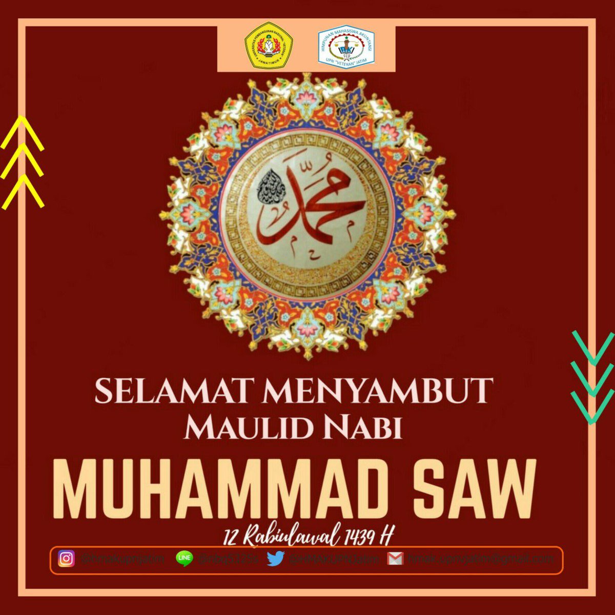 Selamat Merayakan Maulid Nabi Muhammad Salallahu Alaihi Wassalam🙏🏻 #KabinetTelolet #HMAKSolid