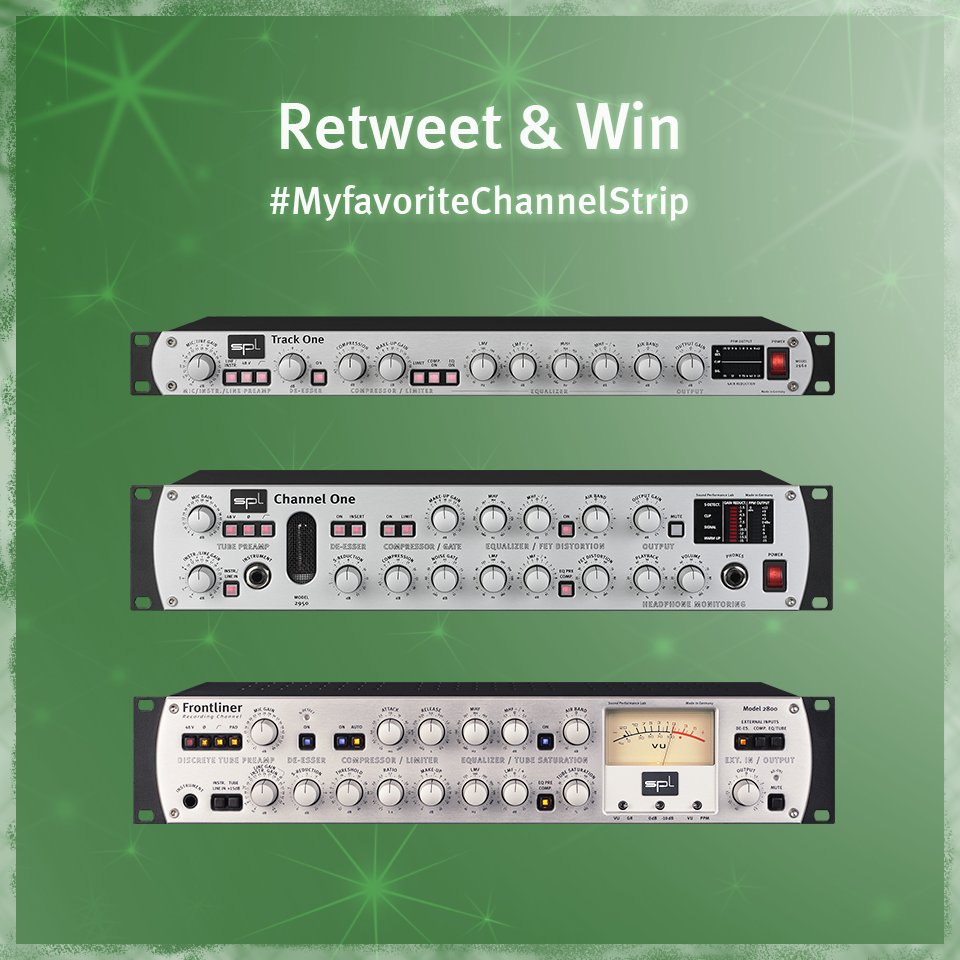spltweets's tweet photo. 🎅🏻 SPL Xmas Raffle 2017🎅🏻
You only have to decide which SPL channel strip is your favorite! 🎶
Retweet with hashtag #spl_ and win your favorite SPL channel strip!
Example: #MyFavoriteChannelStrip #splFrontliner
More info: https://t.co/0Boooaq1ra https://t.co/qS8laDXPXN
