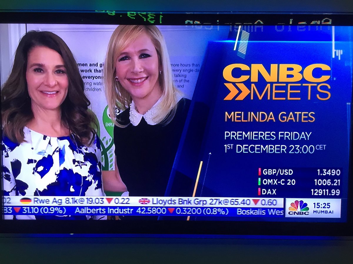TaniaBryer's tweet image. On @StreetSignsCNBC this AM talking about my @CNBCi Meets @melindagates episode tonite 10pm UK 11pm CET ch 505 Sky #rareinsight #inspiring