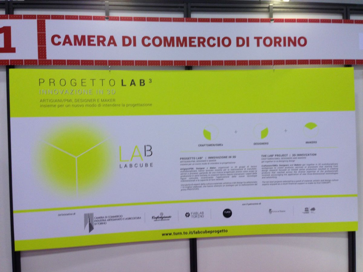 CamComTorino's tweet photo. Eccoci fino a domenica alla @MakerFaireRome con i 10 prototipi scelti tra le 20 proposte creative del Progetto #LabCube, selezione indetta da @CamComTorino, #Confartigianato, @Fablabtorino e @TURN_design_com https://t.co/jRAJ4gNyrH
#MFR17 #digitale #innovazione https://t.co/zYDQ0U520c