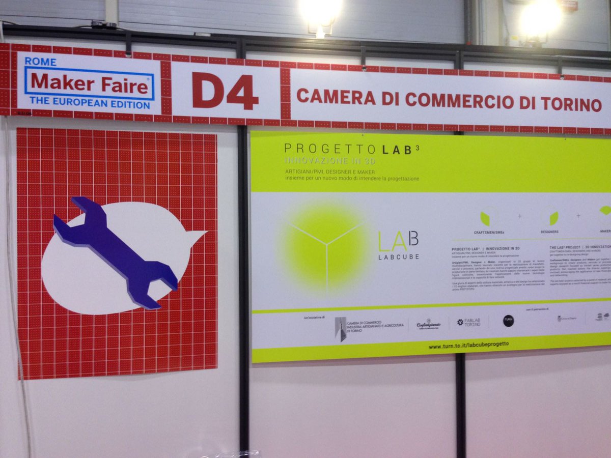 CamComTorino's tweet photo. Eccoci fino a domenica alla @MakerFaireRome con i 10 prototipi scelti tra le 20 proposte creative del Progetto #LabCube, selezione indetta da @CamComTorino, #Confartigianato, @Fablabtorino e @TURN_design_com https://t.co/jRAJ4gNyrH
#MFR17 #digitale #innovazione https://t.co/zYDQ0U520c