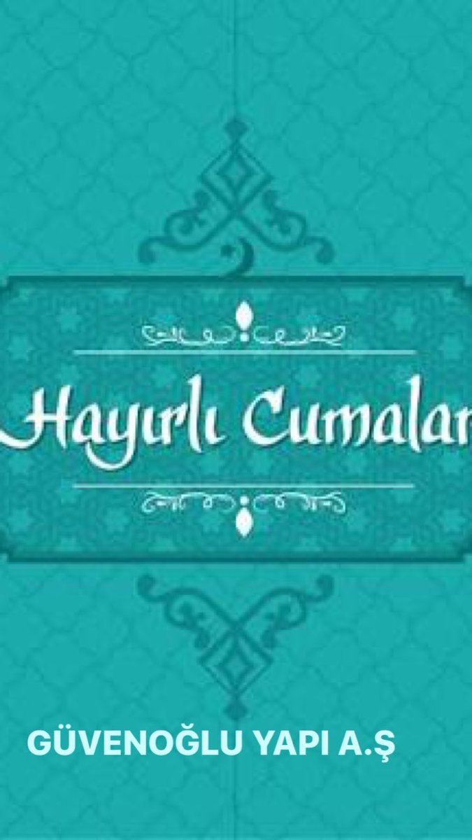 GUVENOGLU_YAPI's tweet photo. HAYIRLI CUMALAR...🕌 https://t.co/TQ2XRBnnmO