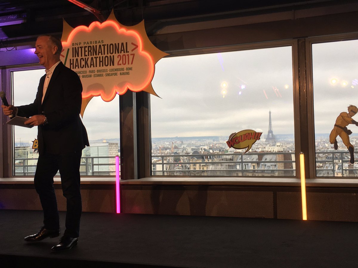 So happy to be member of the jury of the <a href="/BNPParibas/">BNP Paribas Group</a> #internationalhackathon. Waiting for the #Startups superheroes of #Ux.