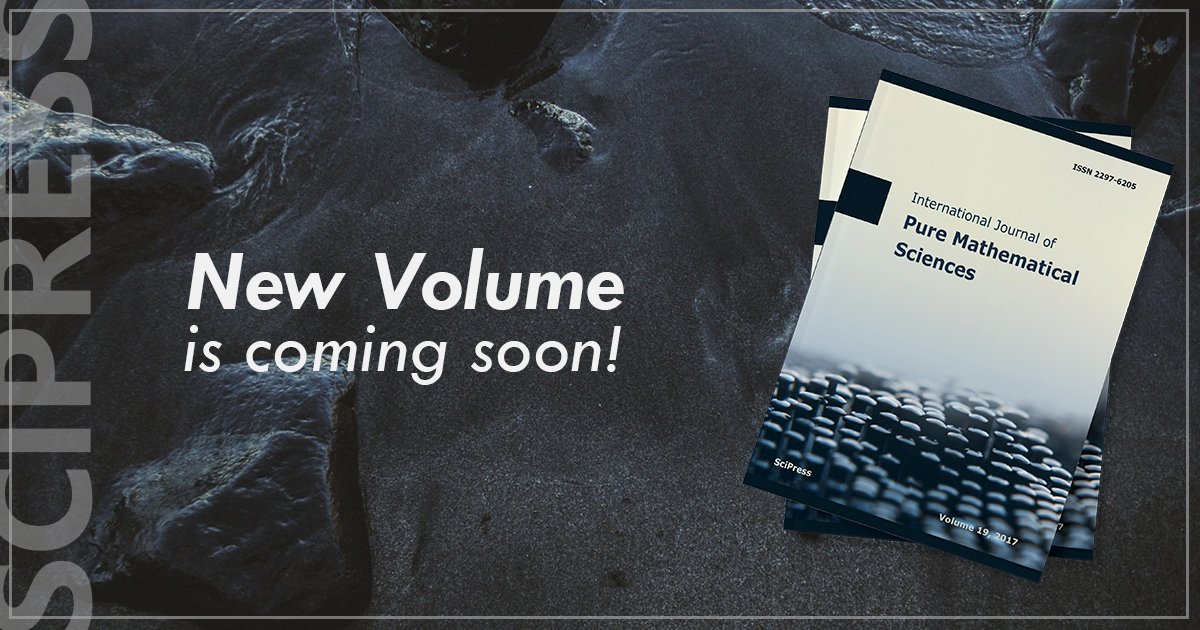 SciPressLtd's tweet photo. Coming soon! New volume IJPMS!
https://t.co/MdwwS7Uzg6
#numbertheory #fieldtheory #algebra #associative #nonassociative #rings #Ktheory #grouptheory #topologicalgroups #Liegroups #geometry #algebraic #differentialgeometry #algebraic #manifolds. https://t.co/5DaunPAMXq