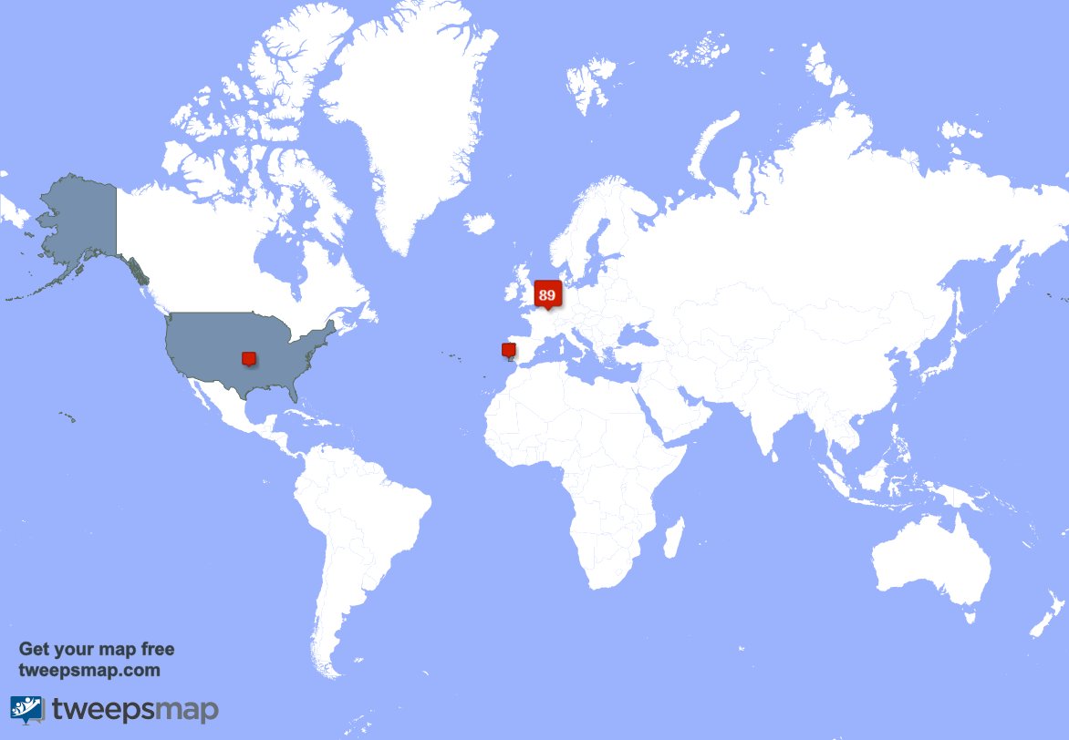 jarivham's tweet photo. My followers live in Netherlands (87%), USA(9%)... Get your free map: https://t.co/oVwN4ceJ5l https://t.co/Ky0tnoCldJ