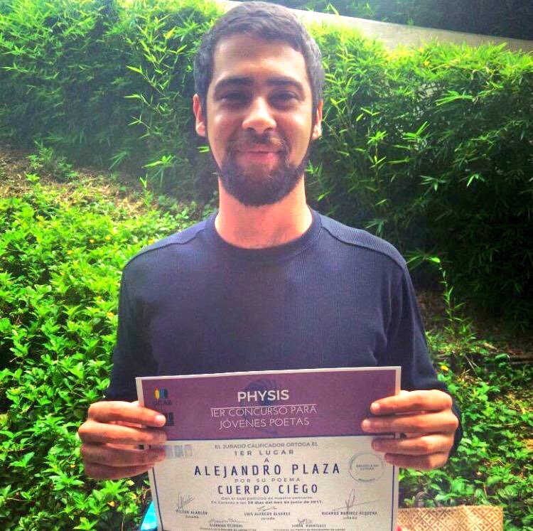 TeamPoetero's tweet photo. Ganador del pasado primer concurso de jóvenes poetas 2017 del @CELUCAB 

Alejandro Plaza
Venezuela https://t.co/VQdQDO6ZTt