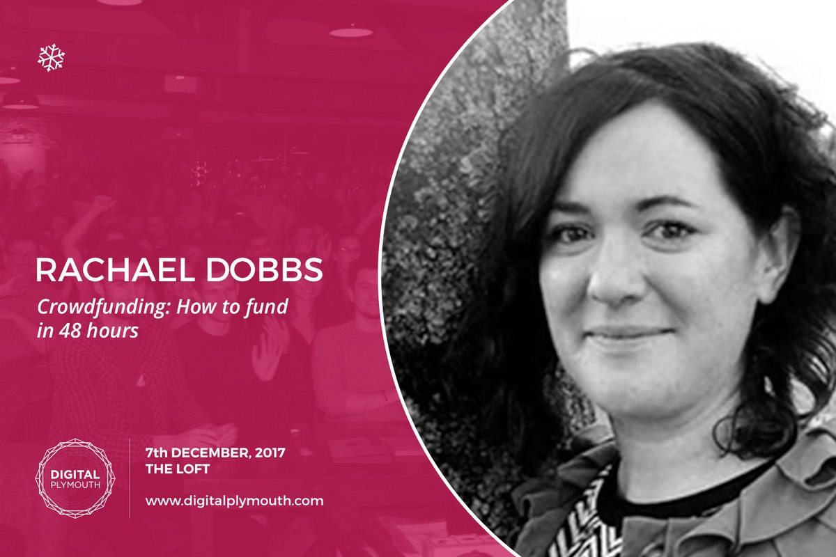 We're looking forward to hearing from <a href="/RachelDobbs1/">Rachel Dobbs</a> next week at #DigiPlymMeet talking about 'Crowdfunding: How To Fund in 48 Hours'  buff.ly/2ird18W