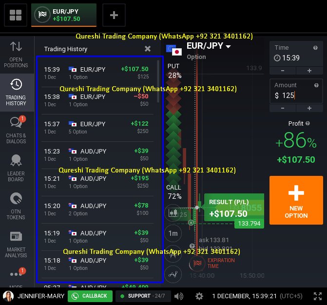 WaqasRiazPk's tweet image. #Trade like professionals #Consistent_wining_on_REAL_Account

@Learn Professional #Binary_Options_Trading with #WaqasRiaz
WhatsApp +923213401162