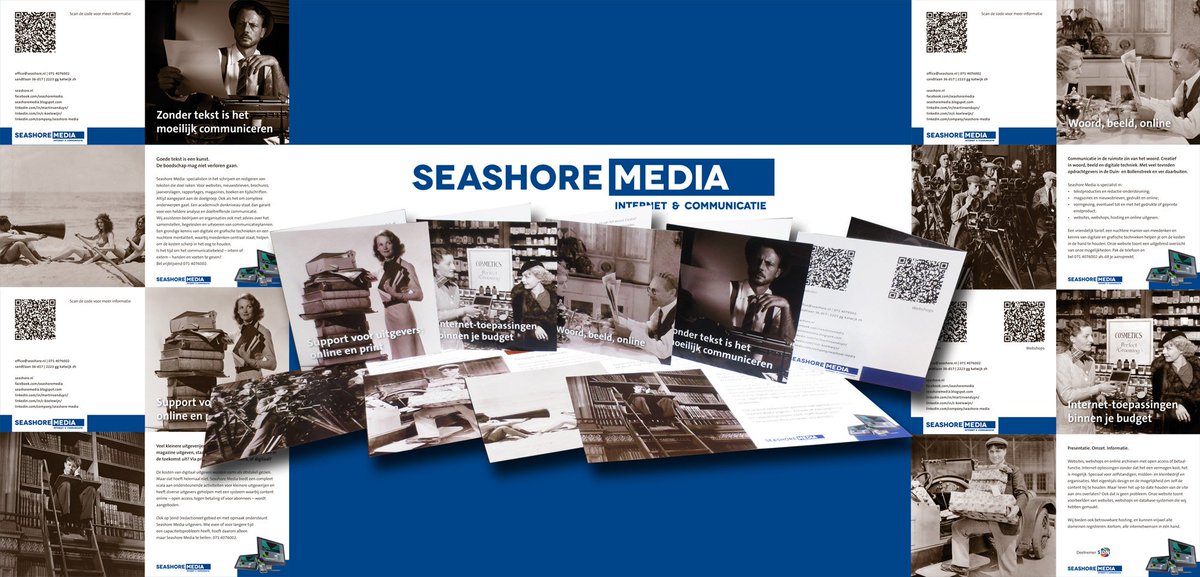 seashoremedia's tweet photo. Heel tevreden over de nieuwe folders die we voor onszelf hebben gemaakt. Ook heel mooi gedrukt door Wheel Printing. Nu aan de slag met de kerstkaart. #seashoremedia https://t.co/ldYuWKh3Uz