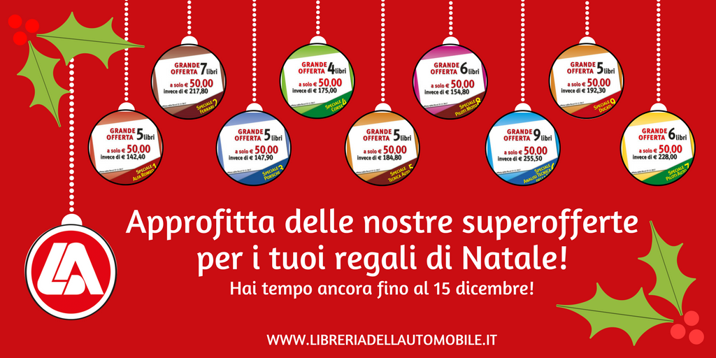 AutomobileLda's tweet photo. Non hai ancora pensato ai regali di Natale? Approfitta delle nostre Superofferte! Hai tempo ancora fino al 15 dicembre.
#libreriadellautomobile #GiorgioNadaEditore #CorsoVenezia45 #superofferte #mettiunlibrosottolalbero #Natale2017
>  https://t.co/cH4ep2UW7V https://t.co/ONEJS8Fy1D