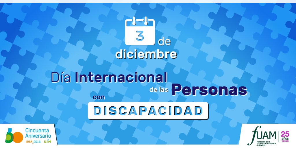 fuam_uam's tweet image. Hoy, #DiaInternacionalDiscapacidad, queremos destacar la Cátedra UAM-@fundacionprodis y su programa #Promentor cuyo objetivo reside en dotar a jóvenes con #discapacidad de una #formación que les permita su #inclusión en el mercado laboral➡️bit.ly/2BATyHF