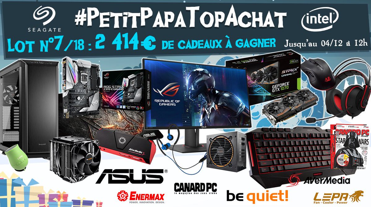 Concours 🎁 #PetitPapaTopAchat 💙

Le #Lot7 de 2 414 € est là !

Pour participer, #RT + Follow <a href="/TopAchat/">TopAchat</a> ! 🍀

Retrouve tous les gagnants ici :
topachat.com/pages/concours…