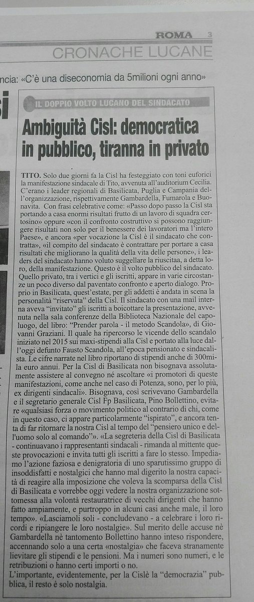 elipenn2501's tweet photo. @CislNazionale @cislfp @cislFPbasilicat @cislbasilicata  @FurlanAnnamaria @PetriccioliM 
Qualcuno inizia ad accorgersene. Molto bene! https://t.co/2f3fI0eR42