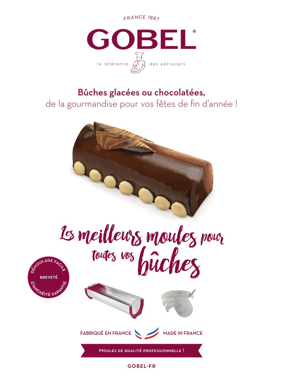 Gobel37's tweet photo. Bûches glacées : omelette norvégienne, nougat glacé et son coulis de fruits rouges... ou chocolatées... Avec le moule à bûches Gobel, et son livret 8 recettes, apportez de la gourmandise à vos repas de fête ! https://t.co/JRZki8GW9e