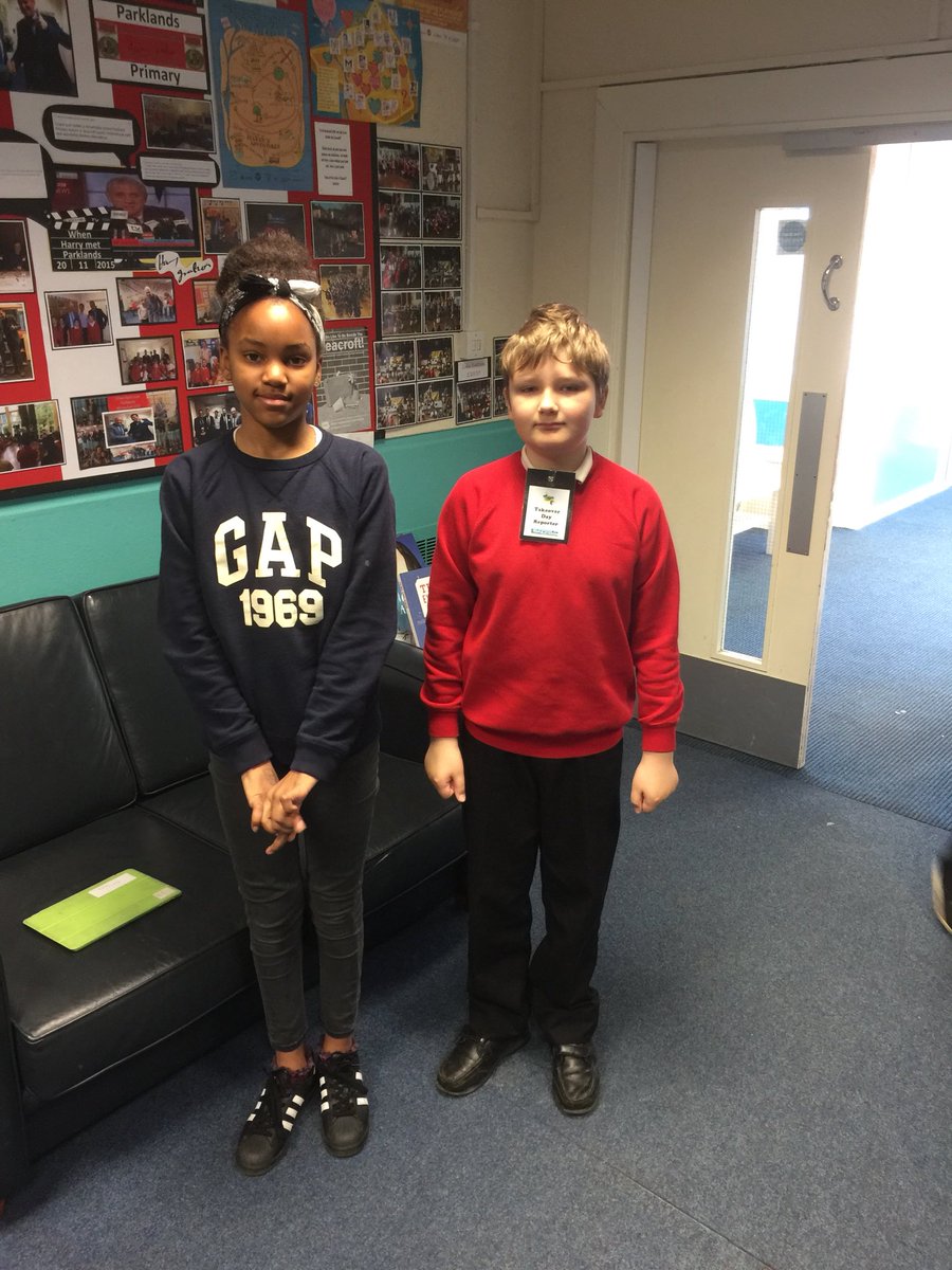 chrisdysonHT's tweet photo. It’s #takeoverchallenge day here @ParklandsLeeds .... so the children are running the whole school @Child_Leeds .... HTs DHTs .... teachers .... caretakers ....office staff.... cooks ..... #awesome https://t.co/zaY8JDK0m5
