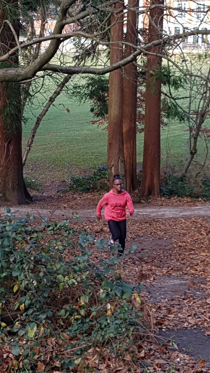 Well done Natasha great hill session this morning at South Hill Park.