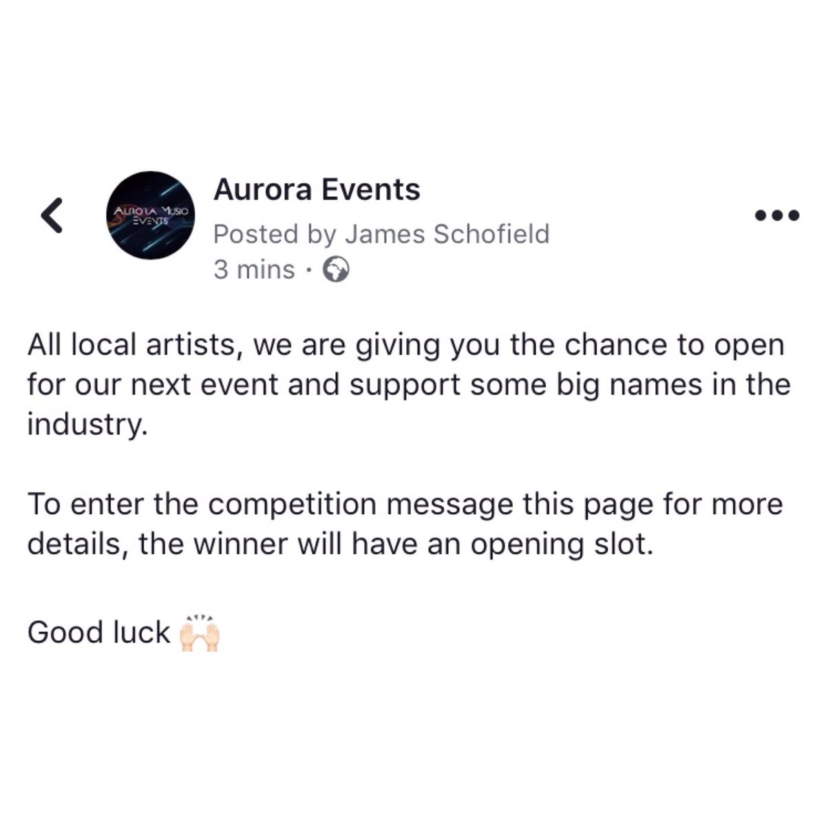 AuroraMevents's tweet image. Head over to our Facebook page! 

m.facebook.com/AuroraMusicEve…