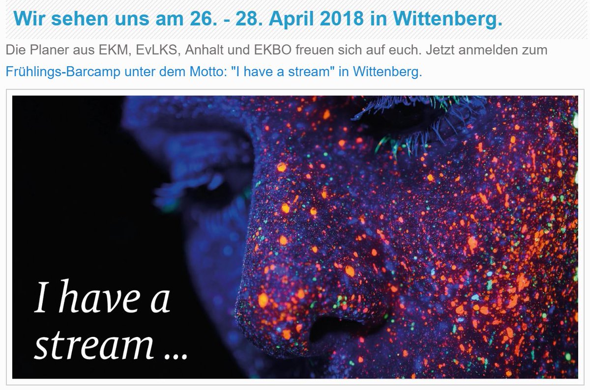 godspot_de's tweet photo. Vom 26.-28.04.2018 findet zum 1. x das Frühlings-#barcamp #KircheOnline in #Wittenberg statt. #godspot ist natürlich mit dabei! Zur #Anmeldung geht es hier: https://t.co/zzQswhQTh2 #frühlingscamp #bckirche #wirklichfreieswlan #ihaveastream https://t.co/0x3RIToogd