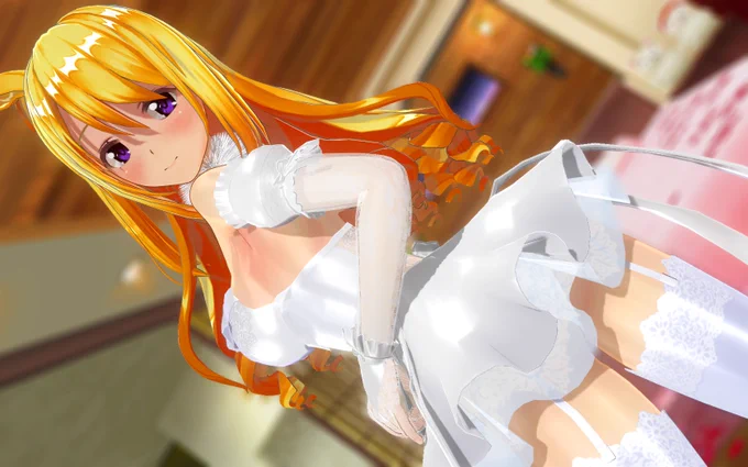 純白のエロ衣装#CM3D2 #カスタムメイド3D2 