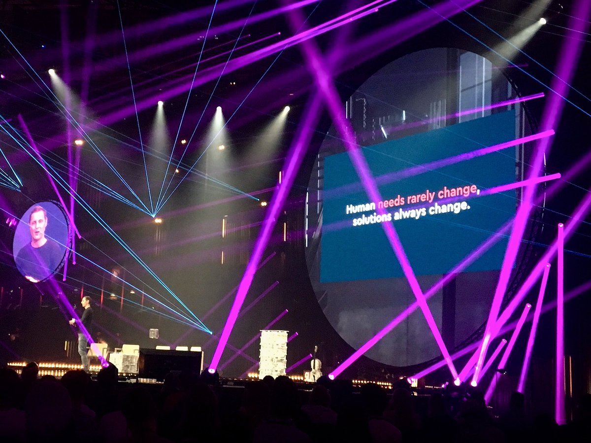katri_kallio's tweet photo. Remember to love the problem instead of the solution! Human needs #rarely change, solutions #always change. ⭐️ #SLUSH17 CEO of Blinkist - @hlgrsm #soagree https://t.co/iASzYKLU4v