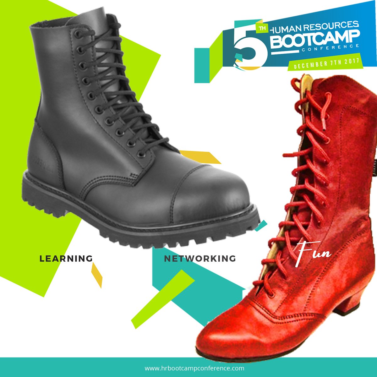 KendorConsultin's tweet photo. Army boots or Dancing Boots. Learn, Network and have fun at the #5thHRBootcamp. 7th December 2017. Save the Date.
#DisruptiveByDesign #HR #Management #HRTech #BigData #Analytics https://t.co/hLqYLKZTSz