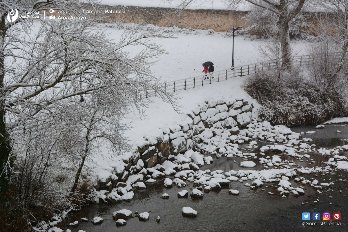 ¡Más fotografías de la necesitada #nieve en la Montaña Palentina! 
Aguilar de Campoo nunca pierde su encanto #Palencia 😍