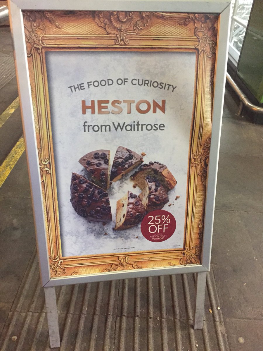 vividbrand's tweet photo. Curious Christmas display for Heston @waitrose #retail #shoppermarketing https://t.co/UYRp7gaux7