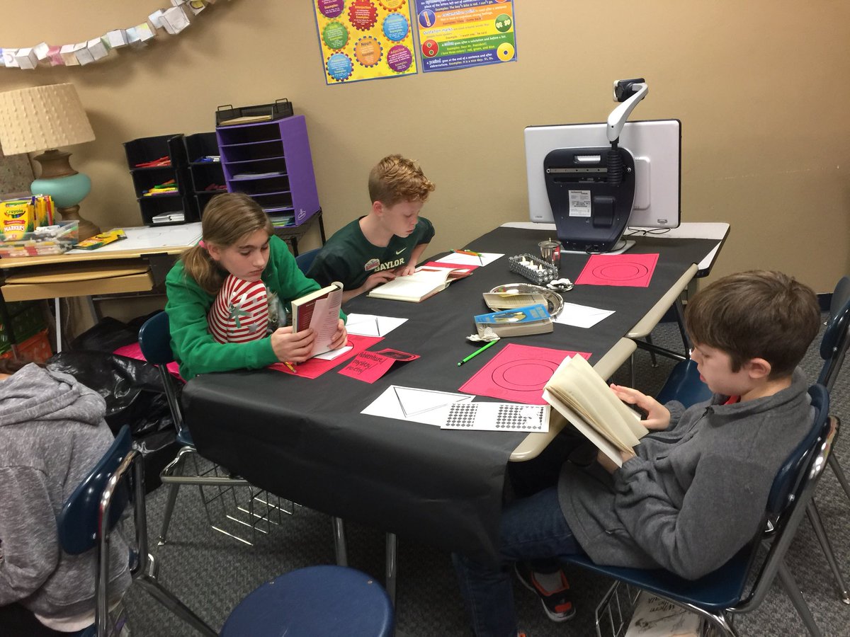 MrsMAmerson's tweet photo. This week we had a book tasting to choose our favorites for our first book club #ismsforce #ismsteam54 #earningourwings https://t.co/z3IOp9mPB4