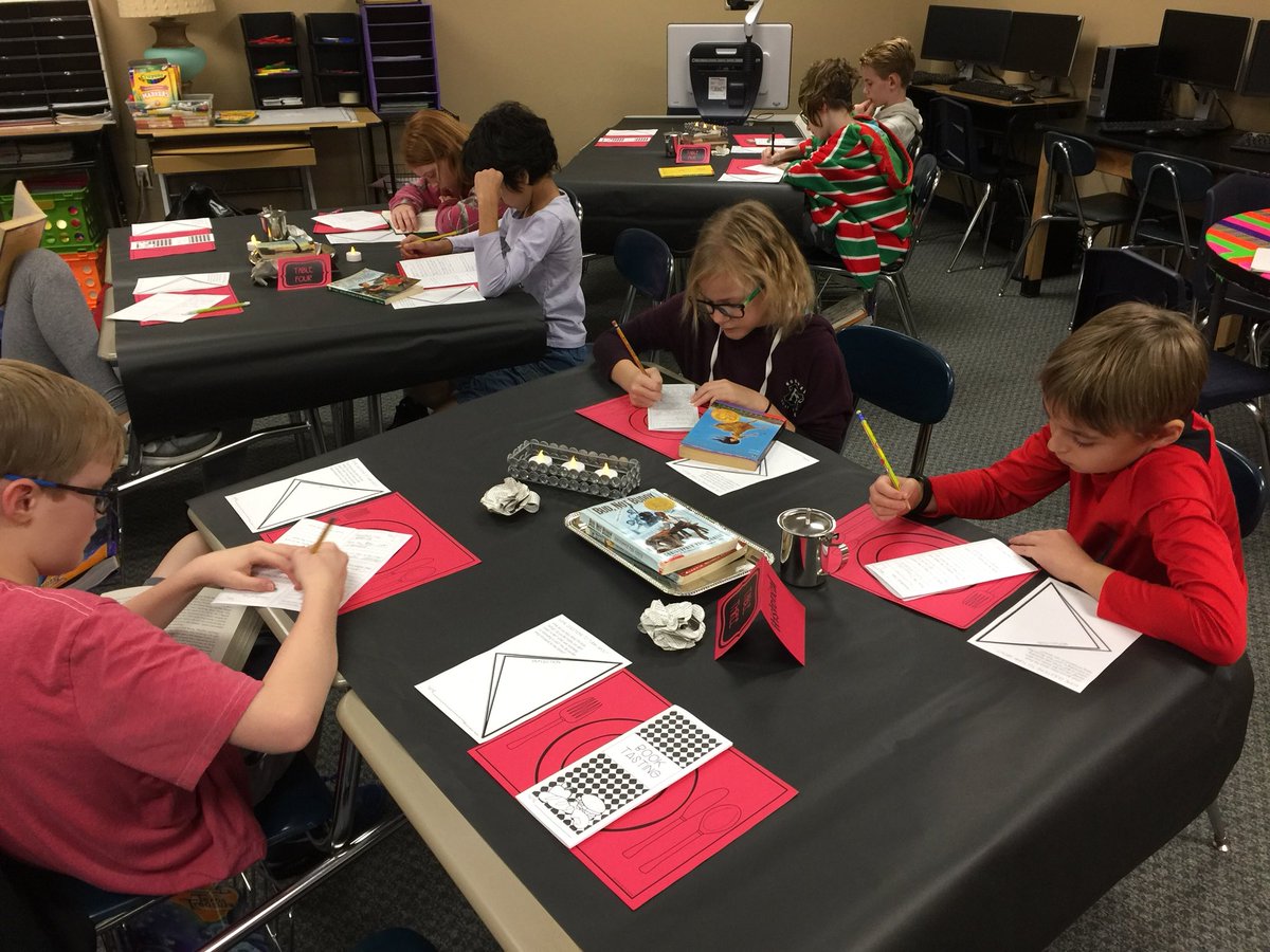 MrsMAmerson's tweet photo. This week we had a book tasting to choose our favorites for our first book club #ismsforce #ismsteam54 #earningourwings https://t.co/z3IOp9mPB4
