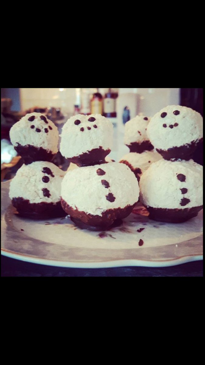 BakeCoffee's tweet photo. Check out our healthy Coconut Snow-men! These will be on show at the Christmas Fair in St. Etchens School this Sunday 3rd Dec and in our cafe!# ❄️⛄️☕️#healthybakecoffeehouse #ChristmasFair #ThisWeekend https://t.co/s59x50R55t