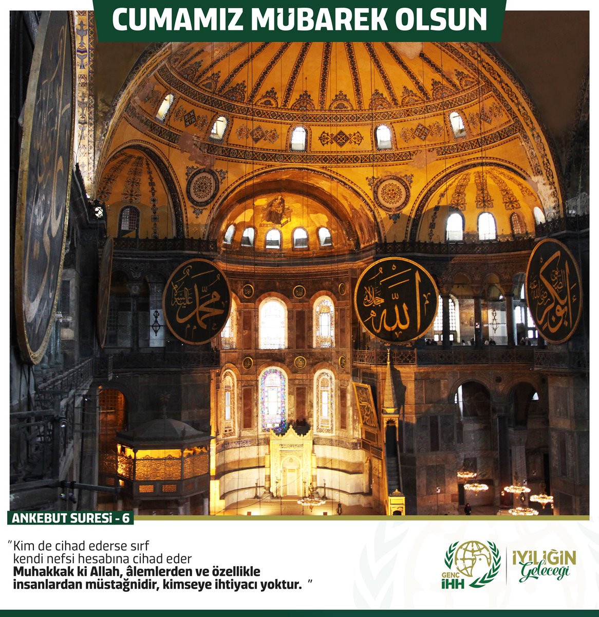 Kim de cihad ederse sırf kendi nefsi hesabına cihad eder.Muhakkak ki Allah, âlemlerden ve özellikle insanlardan müstağnidir, kimseye ihtiyacı yoktur.

| Ankebut-6