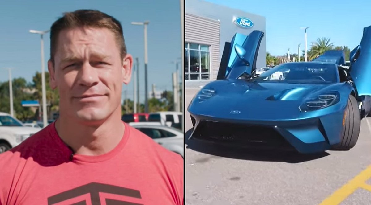 ladbible's tweet photo. Ford is allegedly suing John Cena for selling rare $500,000 GT supercar. His response is incredible 😂https://t.co/50fyCCRVWd https://t.co/dQFwOg2eX7