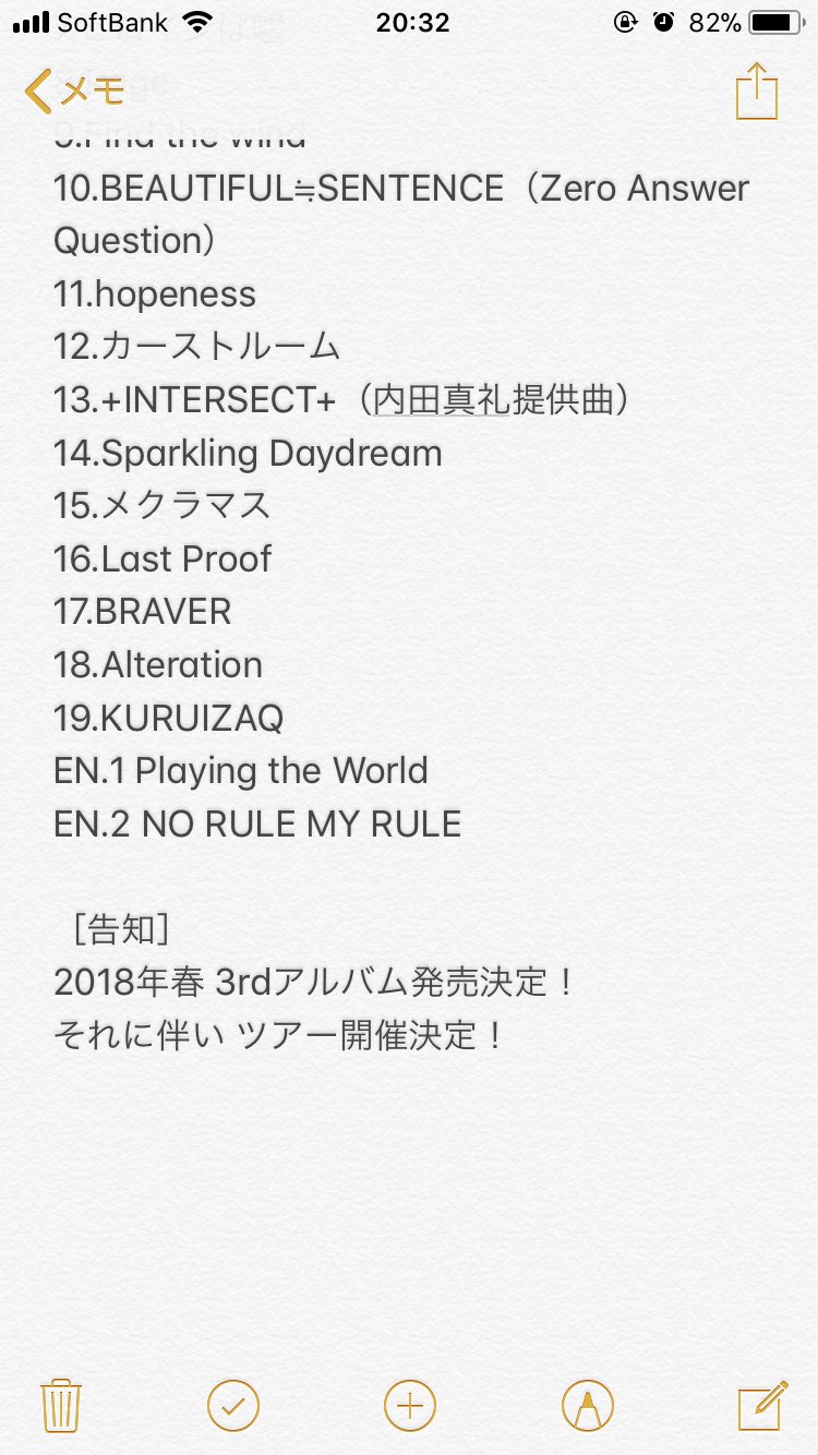 Zaqbot Zaq Live Tour Kuruizaq Ver 17大阪公演セットリストです Bot運営の一人でセトリ製作者のレイカー君 Laker 1251 に感謝 Kuruizaq