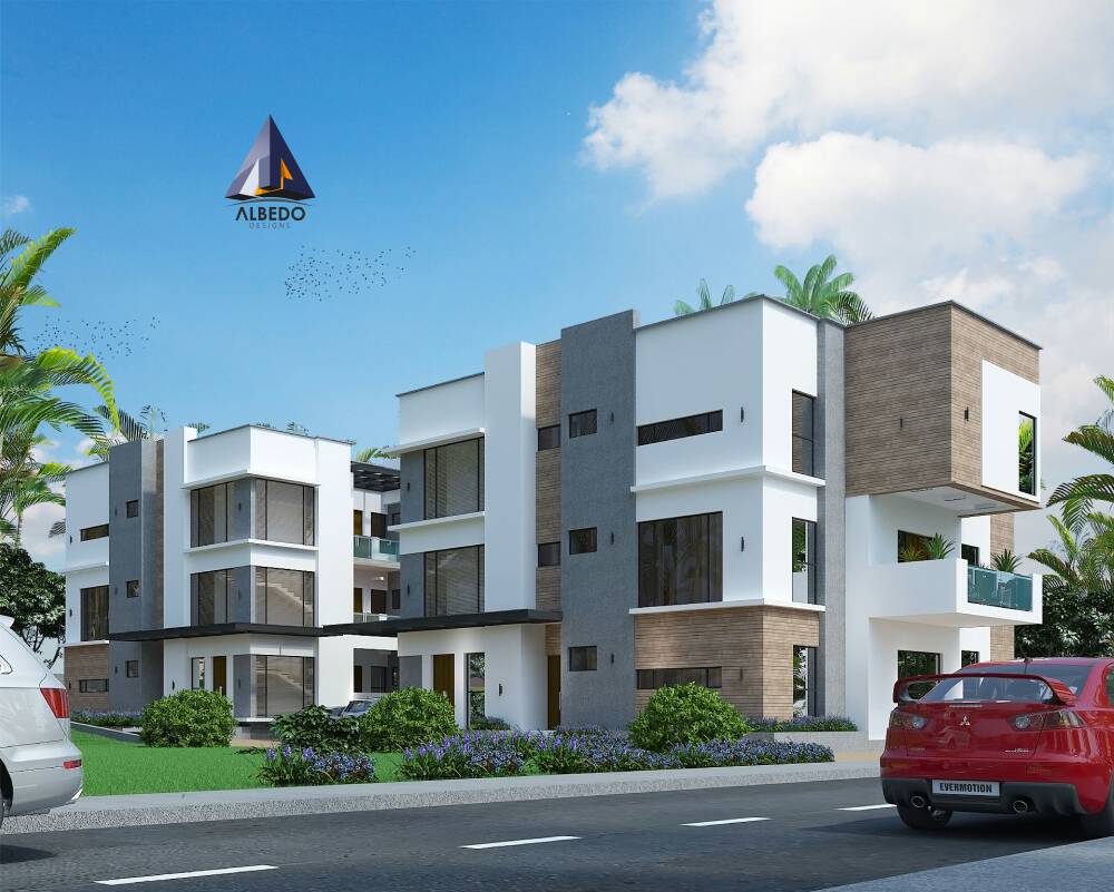 AlbedoDesigns's tweet photo. Apartments. Asokoro. Modern. Style.
#HappyNewMonth 
#SketchUp + #3DsMax + #Vray

#exterior #design #visual #visualization #designers #grand #contemporary #modern #apartments #day #daytime #white #grey #brown #glass #landscape #grass #elegant #nature #style #Abuja https://t.co/GBJPhEtkYs