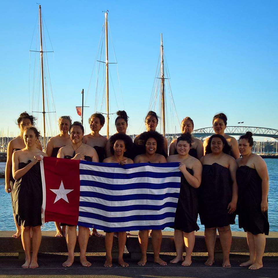 Papuanise's tweet photo. Amazing support from Oceania Interrupted! #Aotearoa #Auckland More photos and info to show soon. Massive thanks and respect for all the support. #GlobalFlagRaising for #WestPapua #Pacific https://t.co/CChU4FmveU
